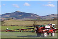 Field spraying near Duncrievie