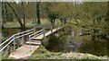 Footbridge across River Poulter