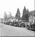 SO9437 : Fire engines at Victoria Hall Kemerton, 1952 by David Hawgood