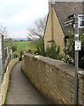 Public footpath towards the River Isbourne, Winchcombe