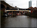 Bridgewater Canal:  Footbridge and Castlefield Junction