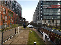 SJ8598 : Ashton Canal:  View from Lock No 3 by Dr Neil Clifton