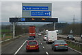 ST6085 : M4 westbound towards junction 21 by Ian S
