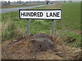 Hundred Lane sign