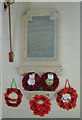 The WW2 Memorial in Bramford church