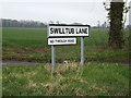 TM0666 : Swilltub Lane sign by Geographer