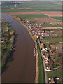 East Butterwick and the River Trent up to the M180: aerial 2015