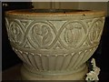 TQ0198 : Bowl of "Aylesbury" Font in St Michael's, Chenies  by Rob Farrow