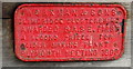 Workman & Sons of Slimbridge red plaque on a Victorian cider press, Winchcombe