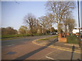 Whitchurch Lane at the junction of Buckingham Road