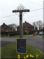TM0669 : Finningham Village sign by Geographer