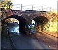 Lower headroom under the left arch, Jobbers Lane, Tisbury