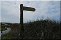 Fingerpost at Porthcothan Bay