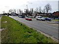 Middlewich, Booth Lane:  Bus on Route 37A to Northwich