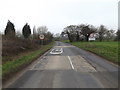 TM0262 : Entering Haughley on Bacton Road by Geographer