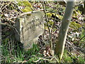 SE1423 : Footpath signpost on Thornhills Beck Lane for Brighouse FP59 by Humphrey Bolton