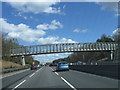 M3 eastbound, Brick Hill Footbridge