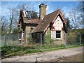 Smallford: Fire-damaged East Lodge at Oaklands