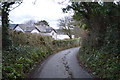 Narrow lane to Red Wharf Bay