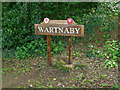 Wartnaby village sign