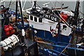 Looking down on Bonnie Lass III in the North Harbour at Whitehaven