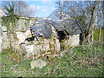 SJ2638 : Old privies near Chirk Castle by Jeremy Bolwell