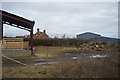 Waste ground by the railway line