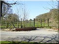 Locked gates on Droxford Road