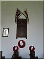 The War Memorial in Rushall church