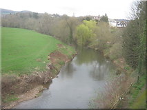 SO5013 : The River Monnow at Monmouth by peter robinson