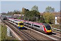 Three trains at Conway Gardens