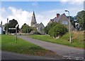 Towards the church