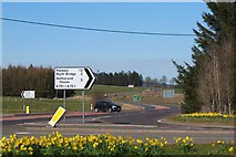 NT0844 : Road junction on the A702 by Jim Barton