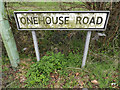 Onehouse Road sign