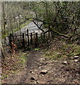 Kissing gate at the edge of Mill Road, Ynysybwl