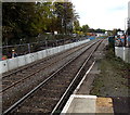 Deep excavations at the edge of Chirk railway station