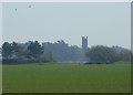 Cakeham Manor House across the fields