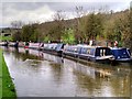 Narrowboats near Crossflatts