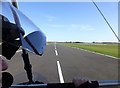 NZ1798 : Take off from Eshott Airfield runway by Russel Wills