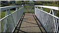 View along the footbridge over the A12 at Little Heath towards Barley Lane