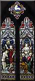TL9847 : All Saints, Chelsworth - Stained glass window by John Salmon