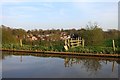 Houses in Manor Park from the canal