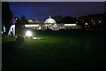 The Kibble Palace at night