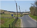 Road junction in the valley of the Borthwick Water