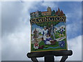 Close up of Newington village sign
