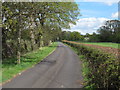 Public footpath on private track near Brook Lodge Farm, Stock