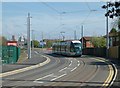 Tram on Meadows Way West