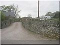 Entrance drive to Llanfair Farm