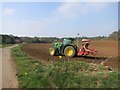 Tractor working at Moor Farm