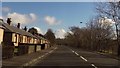 Housing along A70 approaching Peesweep Brae